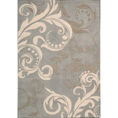 NOURISON Contour Area Rug Collection Silver 8 Ft X 10 Ft 6 In. Rectangle 99446066695